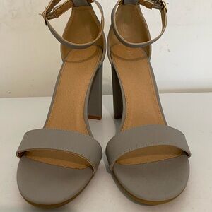 Women’s Ankle Strap Block Heel Sandals - Slate